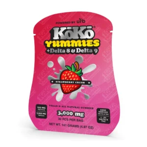 Koko Yummies Strawberry Crush + Delta 8 & Delta 9 - 5 Pack